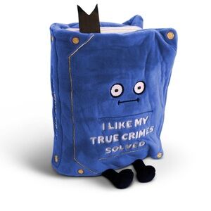 NEW Punchkins Book Plushie - I Like My True Crimes Solved, Funny Plush